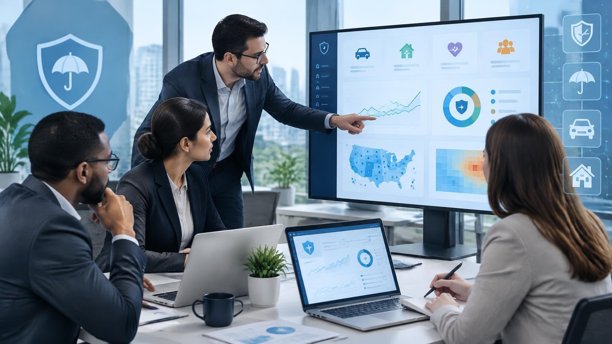 insurance software dashboard