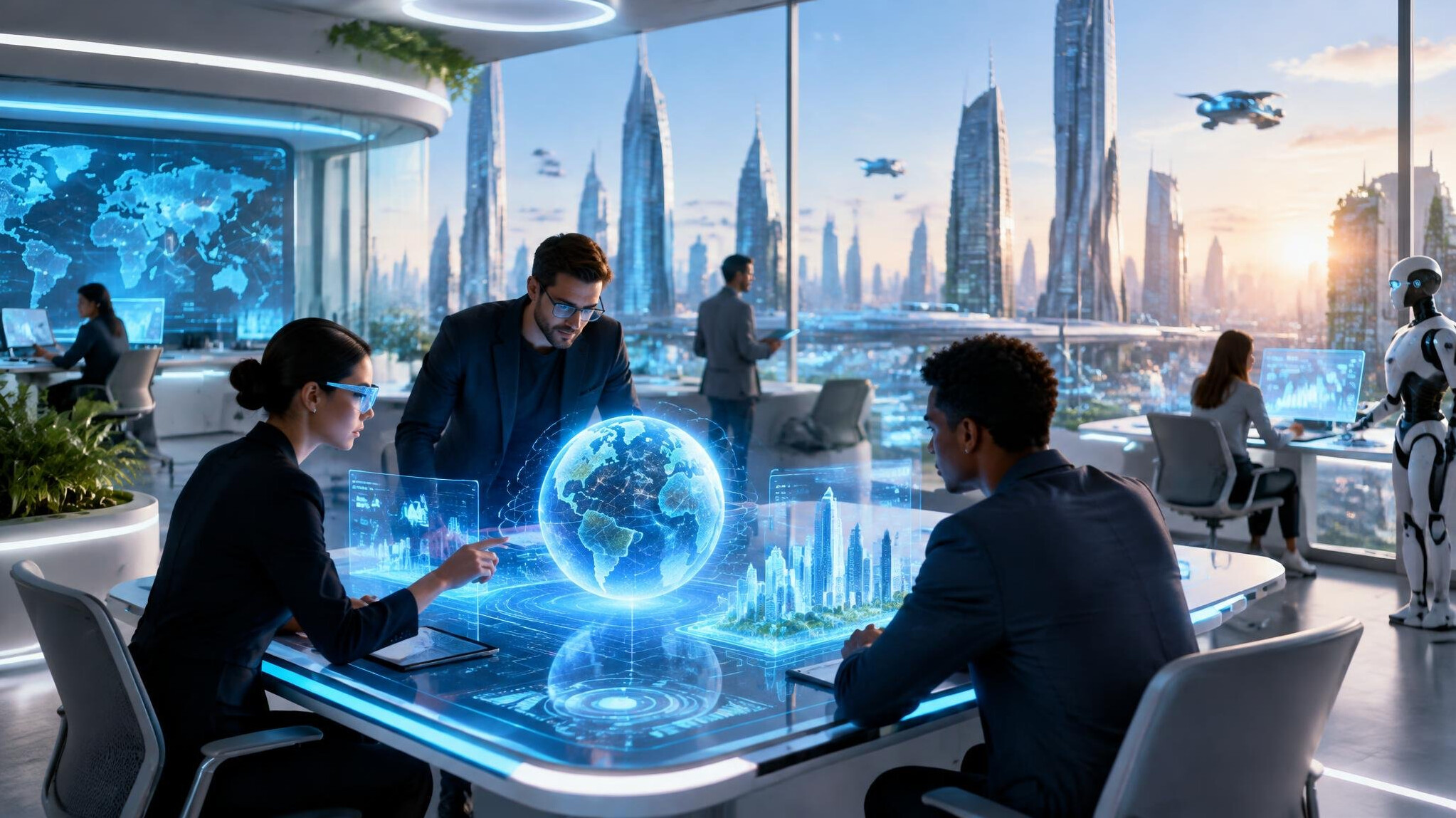 futuristic office