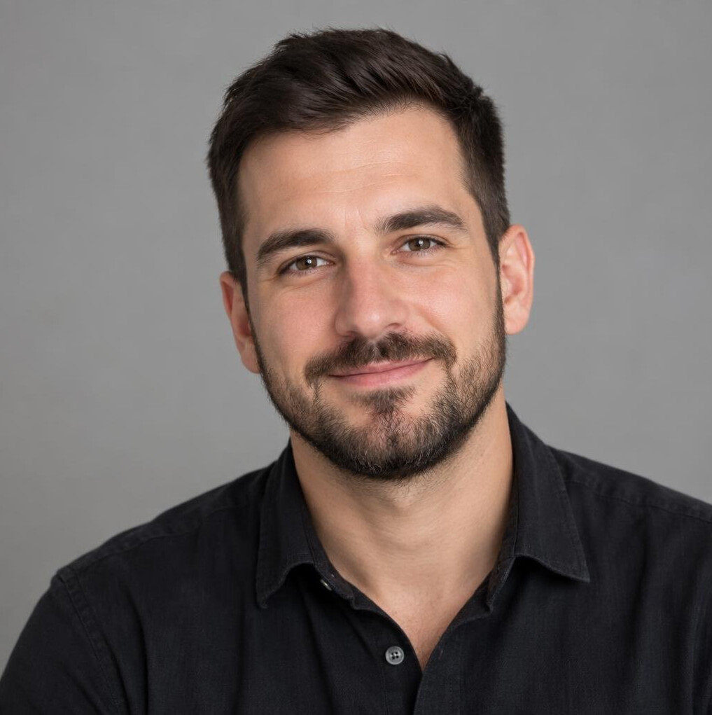 Portrait of a man with a short beard