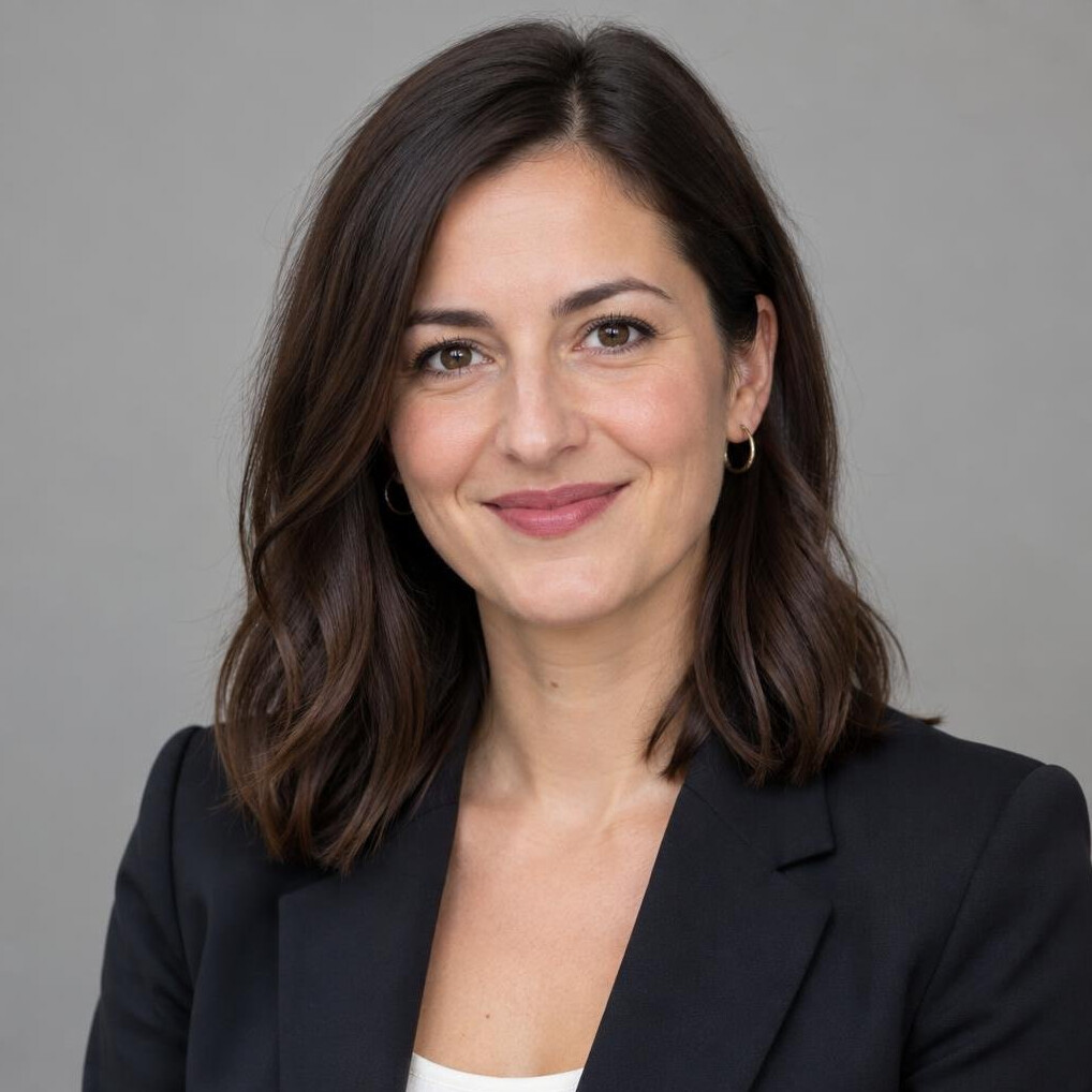 Portrait of a professional woman with dark hair