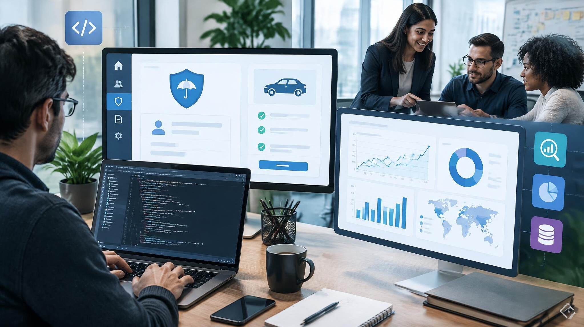 insurance software interface