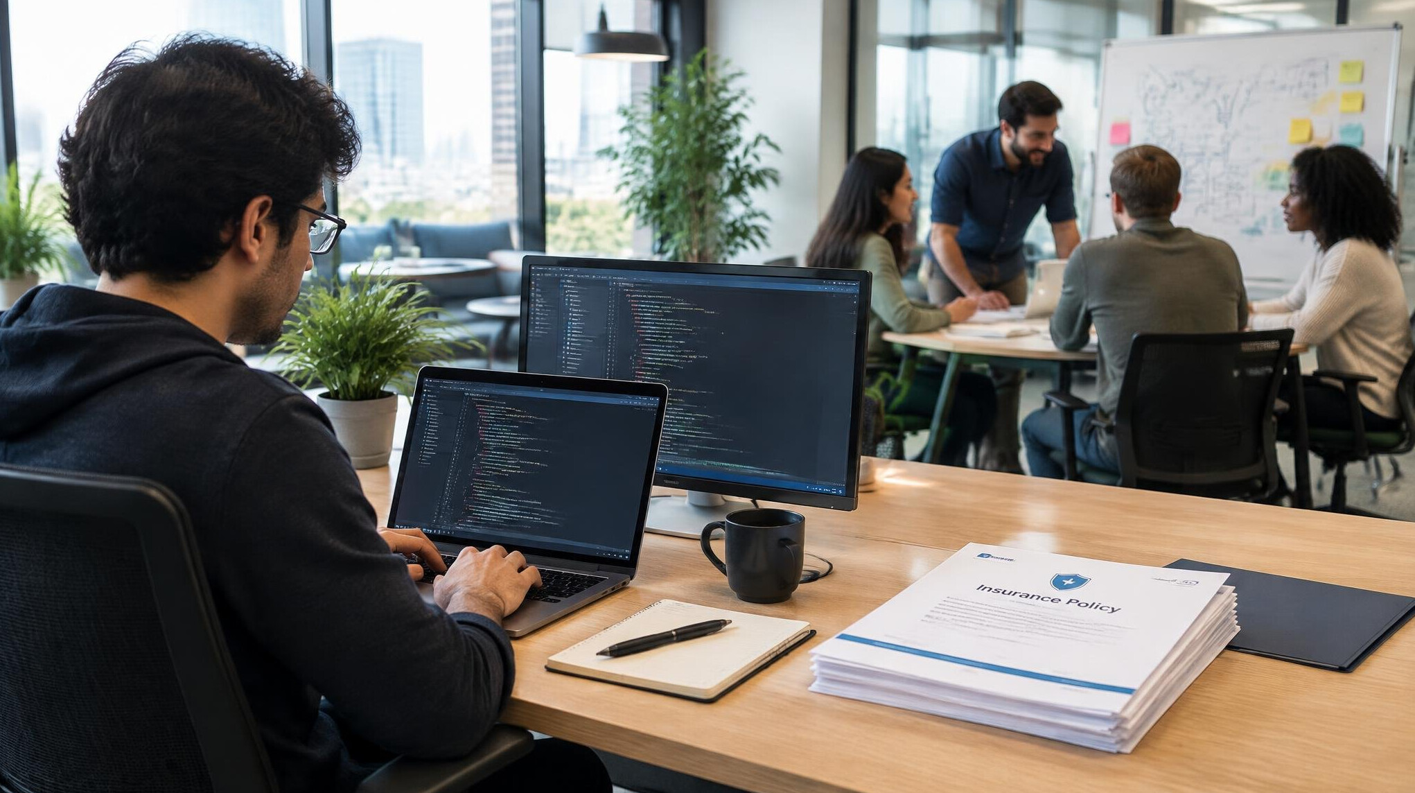 programmer at desk